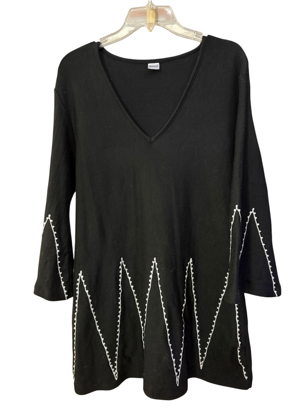 Black & White Fit & Flare Sweater 1X